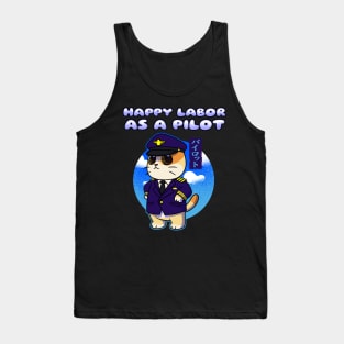 Happy Labor Day As A Pilot Cute Funny Gift Tank Top